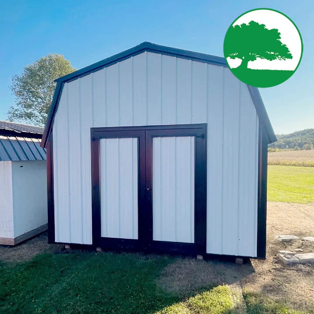 PRE-OWNED 12' x 18' Metal "Lofted Barn" - Image 2