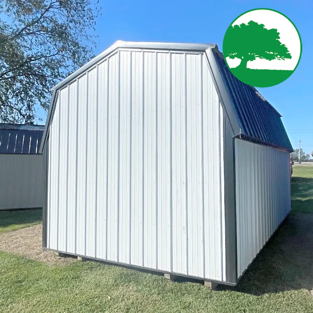 PRE-OWNED 12' x 18' Metal "Lofted Barn" - Image 7