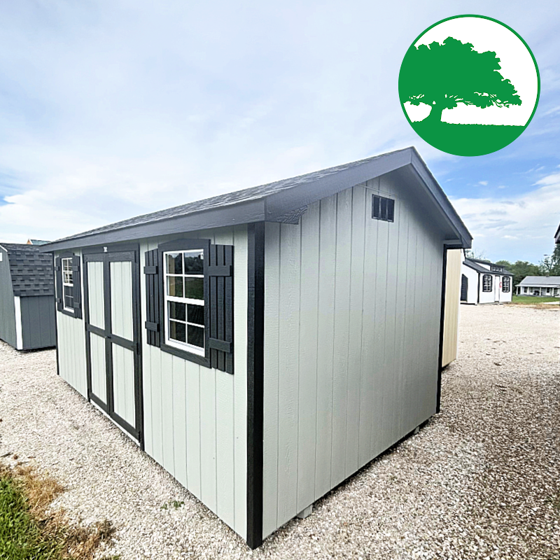 10' x 16' Painted "A-Roof / Side Utility"