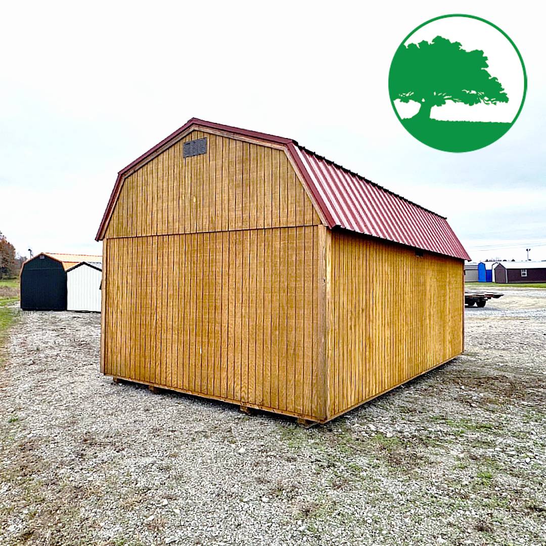 PRE-OWNED 12' x 20' Treated "Lofted Barn" - Image 4