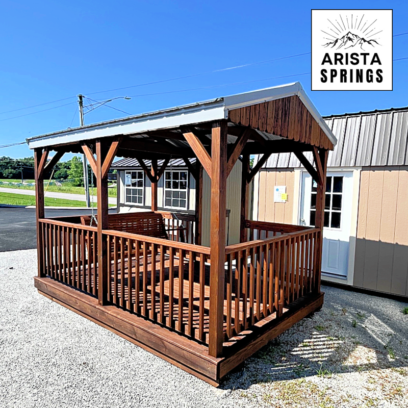 8' x 12' "Outdoor Oasis" w/ Swing