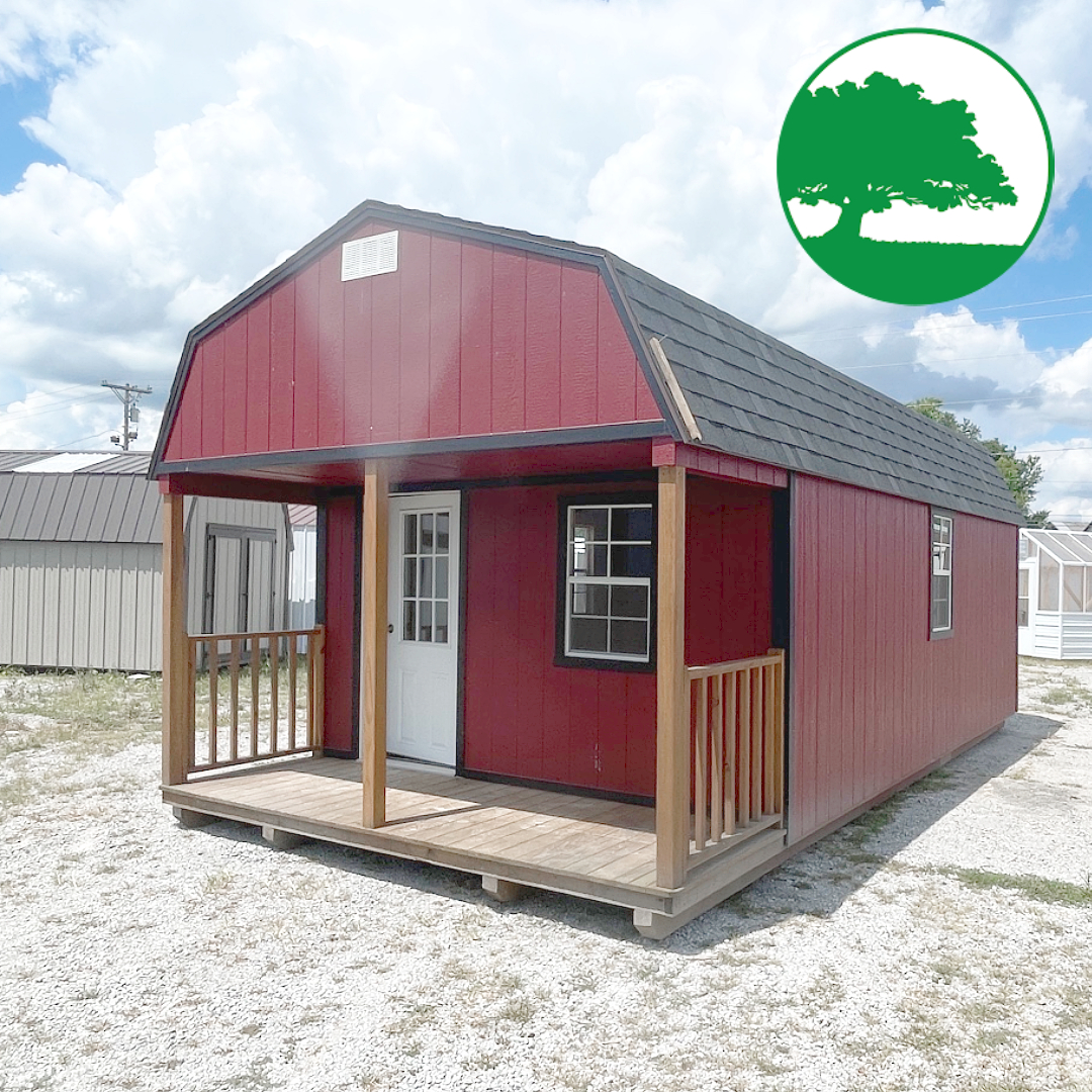 PRE-OWNED 12' x 24' Painted "Lofted Cabin" - Image 8
