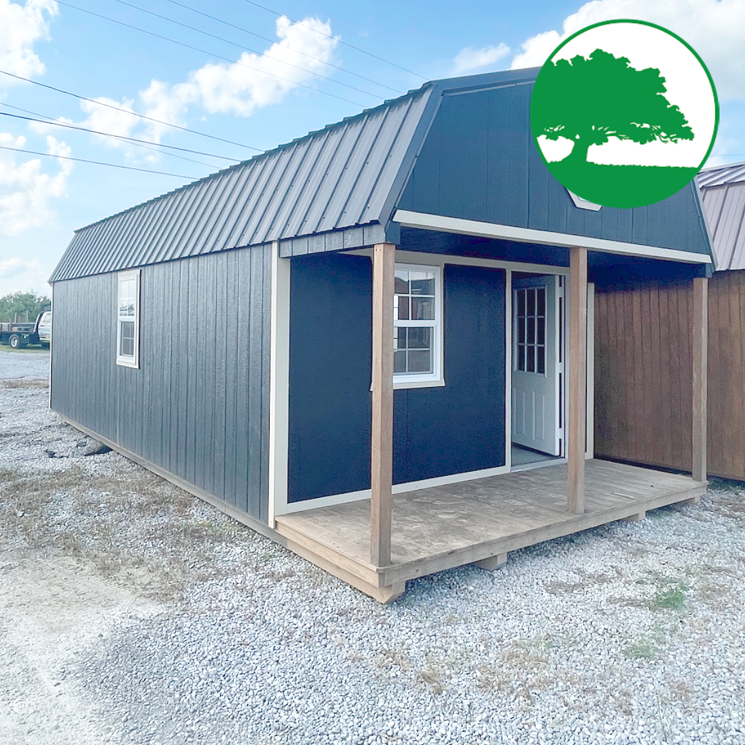 PRE-OWNED 12' x 28' Painted "Lofted Cabin" - Image 4