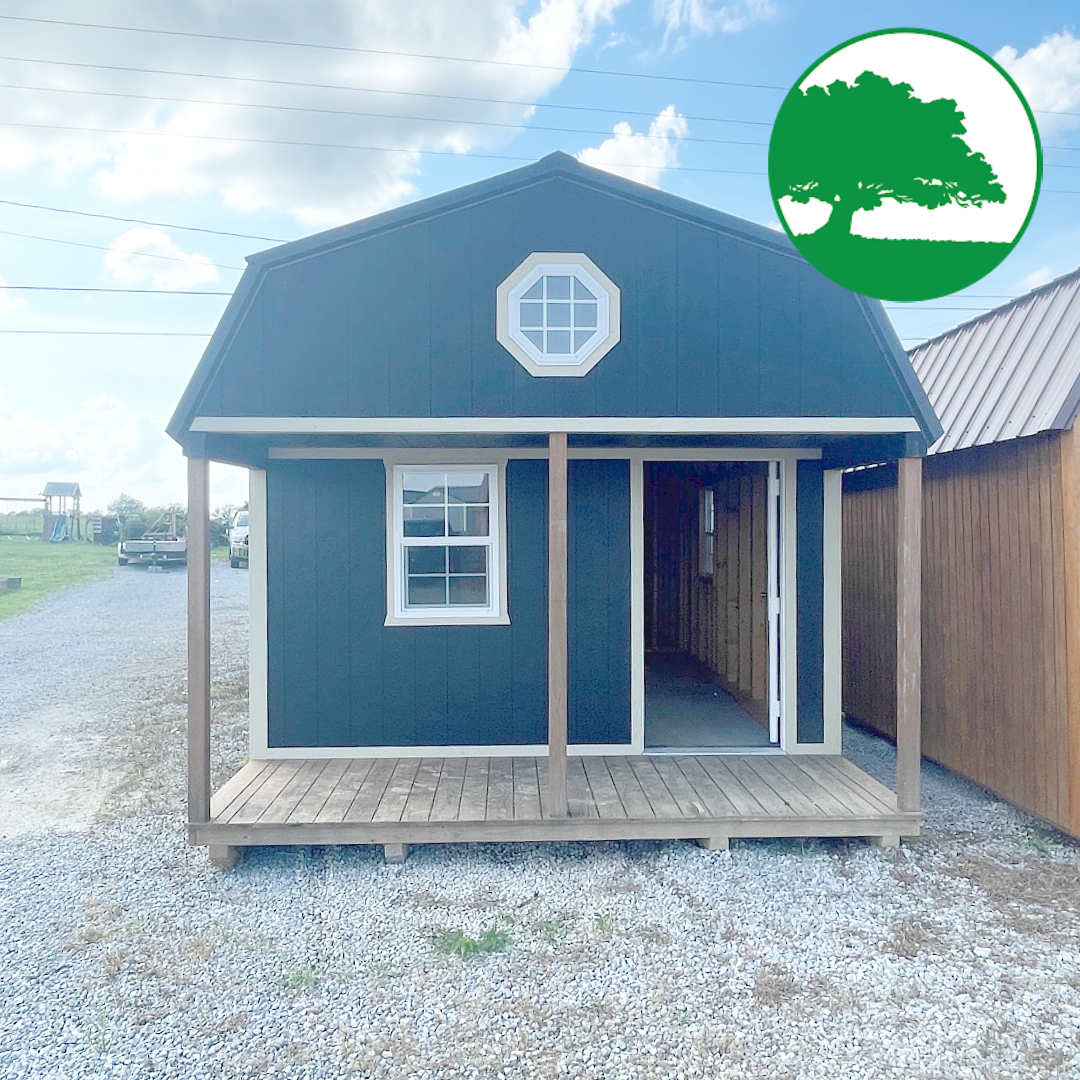 PRE-OWNED 12' x 28' Painted "Lofted Cabin" - Image 6