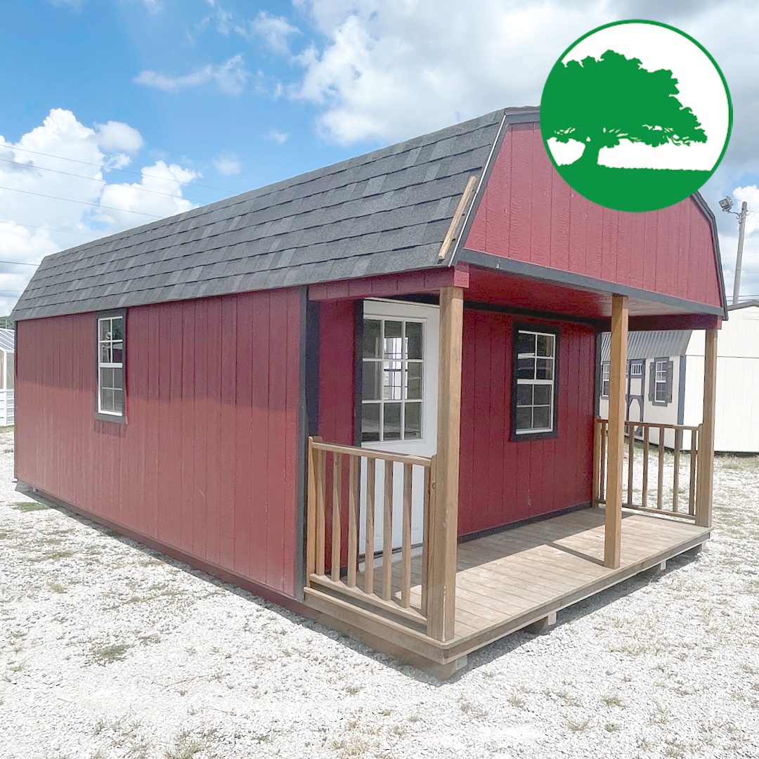 PRE-OWNED 12' x 24' Painted "Lofted Cabin" - Image 5