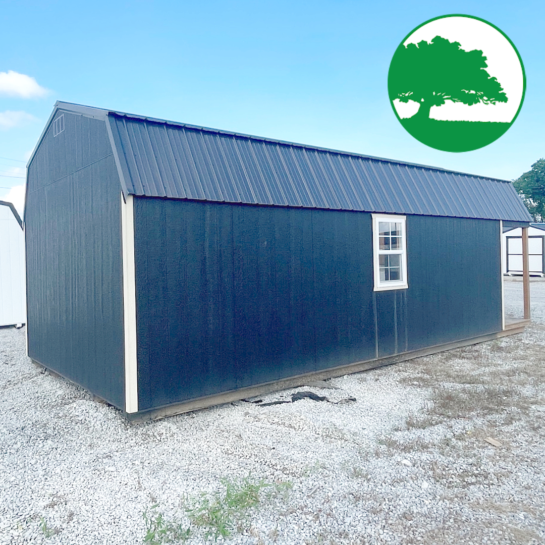 PRE-OWNED 12' x 28' Painted "Lofted Cabin" - Image 11
