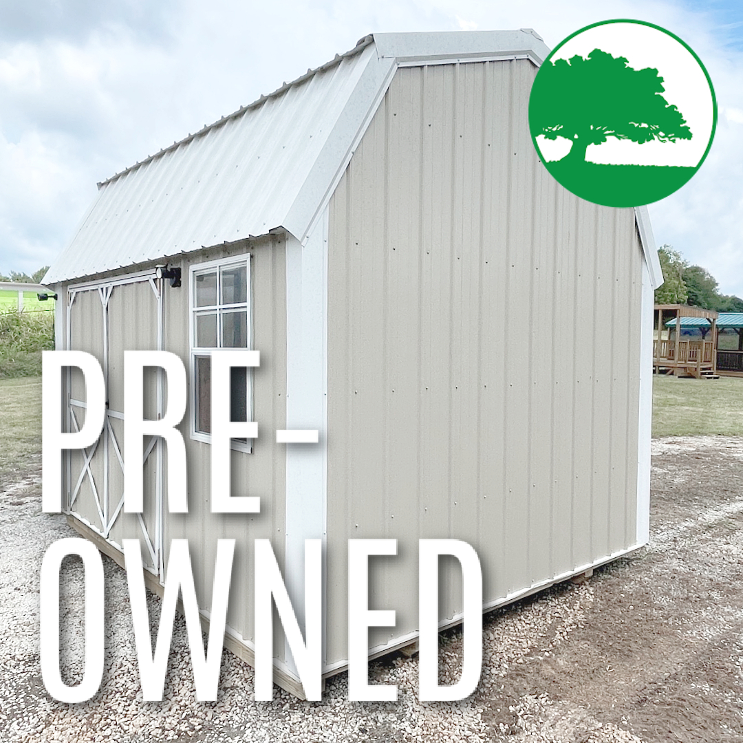 PRE-OWNED 10' x 12' Metal "Side Loft Barn"