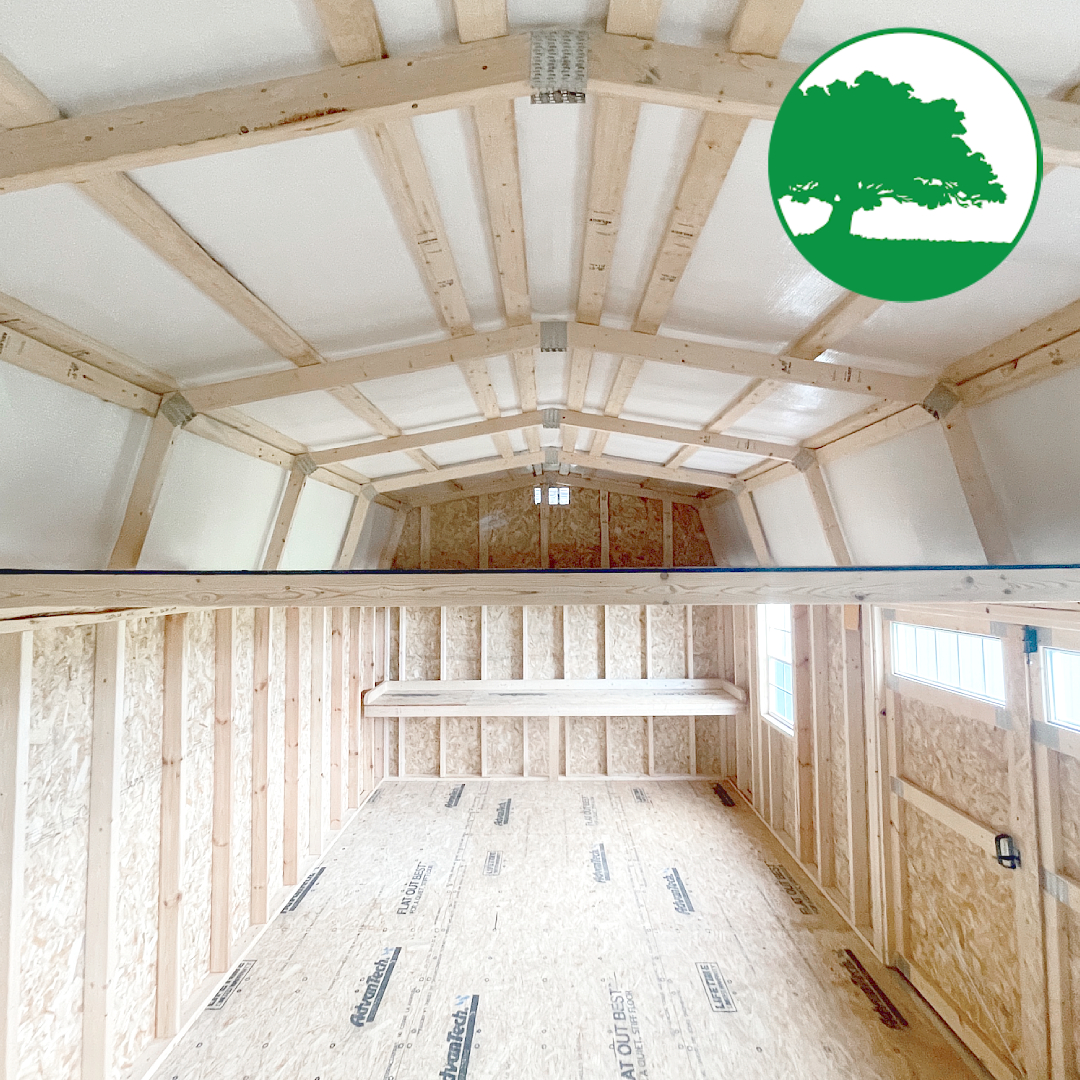 PRE-OWNED 12' x 24' Painted "Side Lofted / Workshop" - Image 2