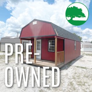 PRE-OWNED 12' x 24' Painted "Lofted Cabin"