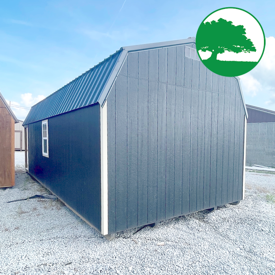 PRE-OWNED 12' x 28' Painted "Lofted Cabin" - Image 9