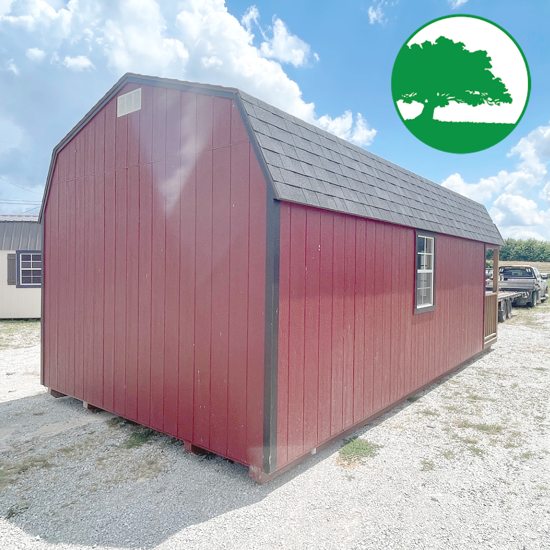PRE-OWNED 12' x 24' Painted "Lofted Cabin" - Image 3