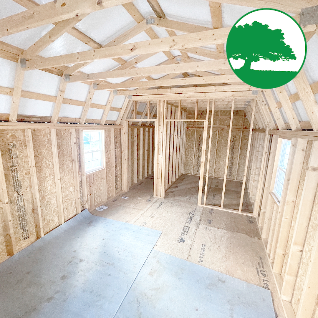 PRE-OWNED 12' x 28' Painted "Lofted Cabin" - Image 2