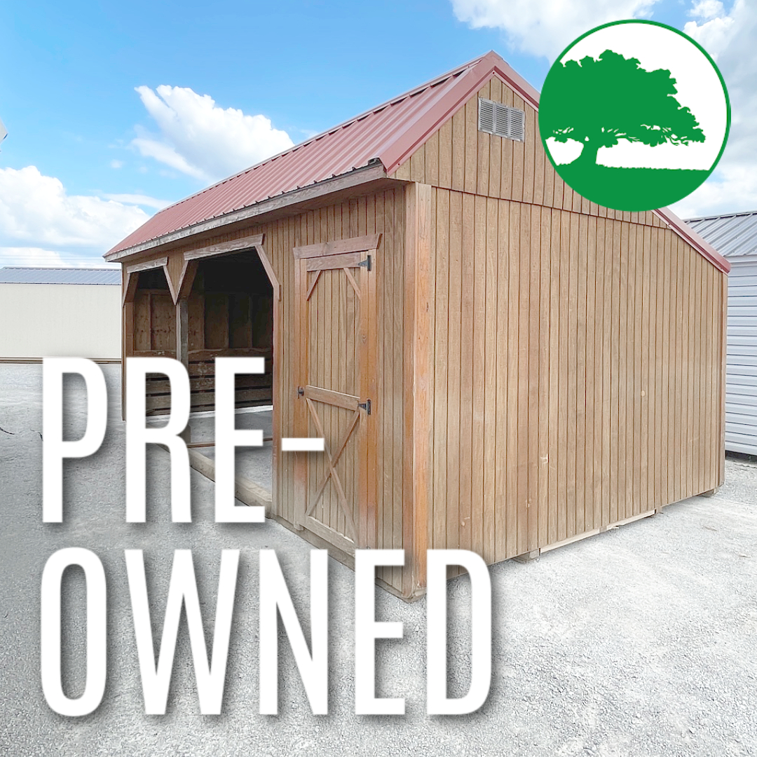 PRE-OWNED 12' x 24' "Animal Shelter w/ Tack Room"
