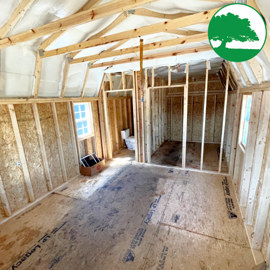 PRE-OWNED 12' x 30' Painted "Lofted Cabin" - Image 4