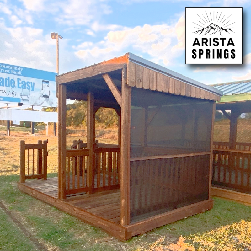 PRE-OWNED 8' x 12' Sunrise "Half Roof Porch" - Image 2