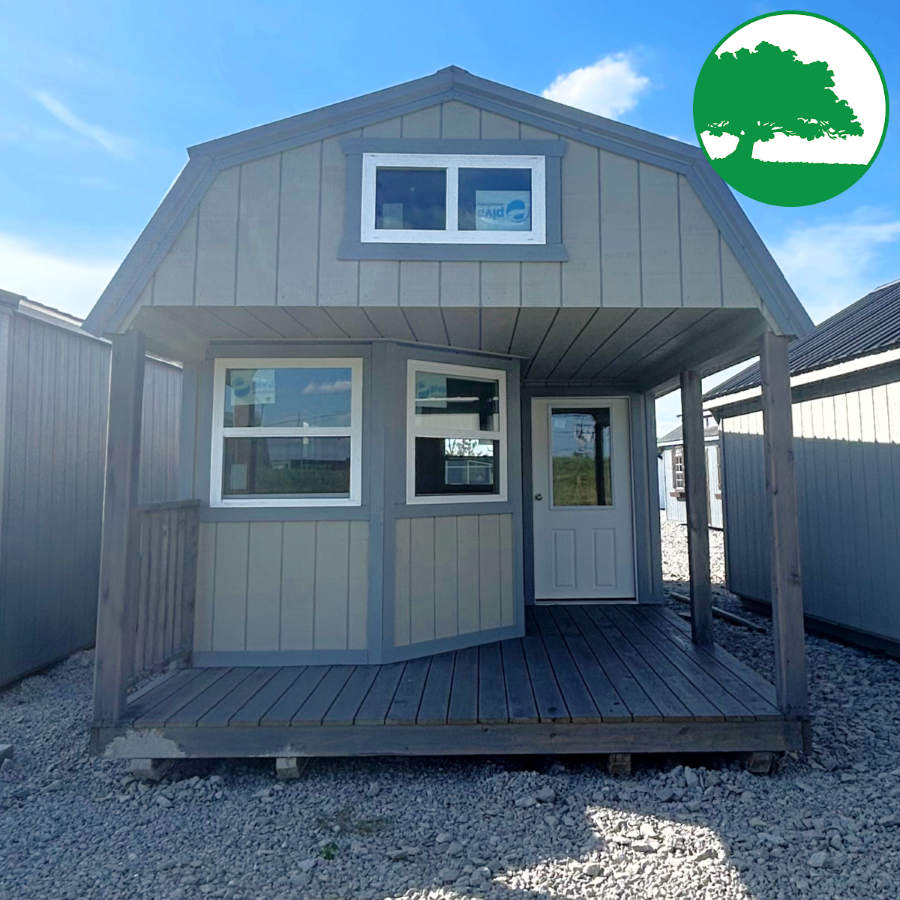 12' x 28' Treated "Deluxe Lofted Cabin" - Image 2