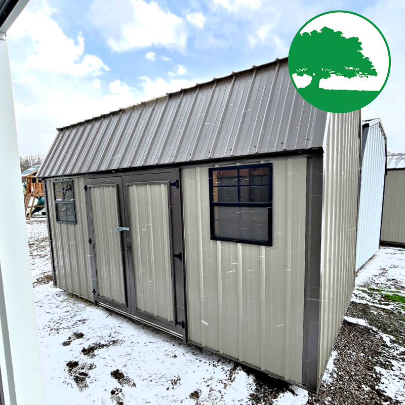 PRE-OWNED 9' x 15' Metal "Side Lofted Barn" - Image 2