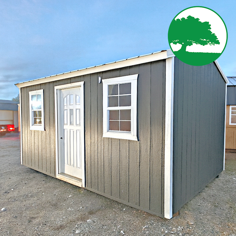 PRE-OWNED 10' x 16' Painted "Side Utility w/ Electric" - Image 8