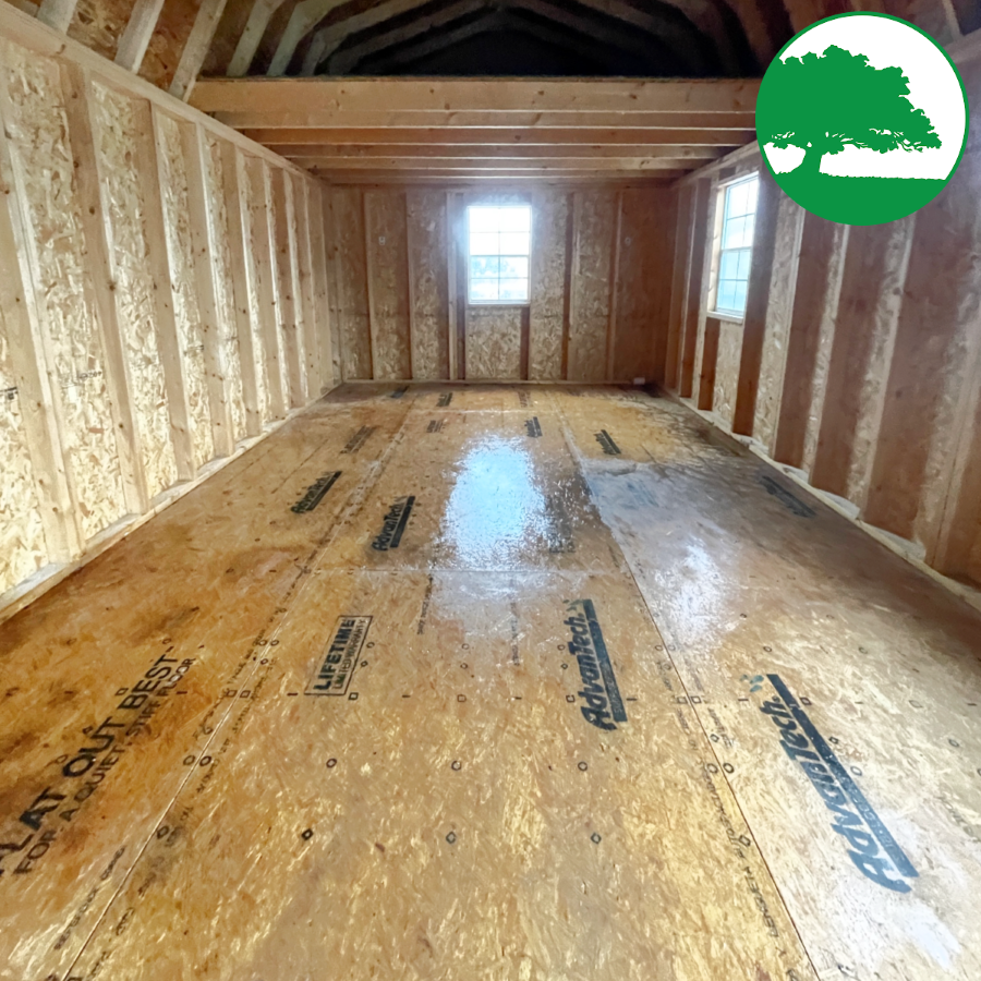 PRE-OWNED 12' x 28' Painted "Side Loft Barn" - Image 5