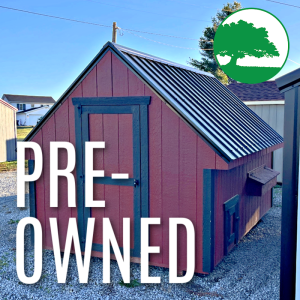 PRE-OWNED 8' x 12' Painted "A-Frame Coop"