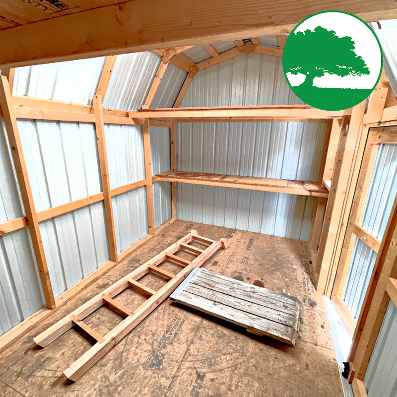 PRE-OWNED 9' x 15' Metal "Side Lofted Barn" - Image 5