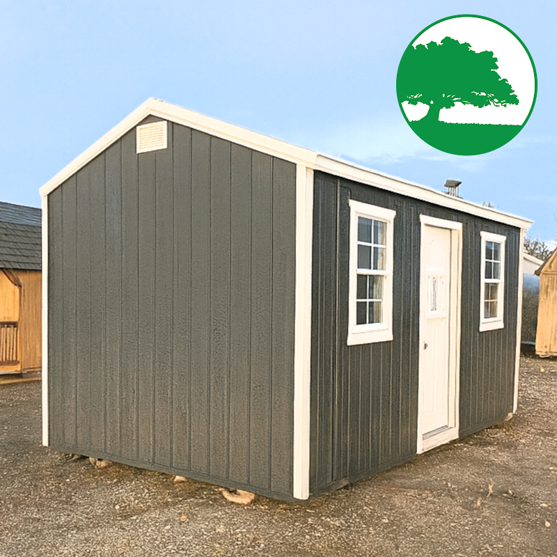 PRE-OWNED 10' x 16' Painted "Side Utility w/ Electric" - Image 7