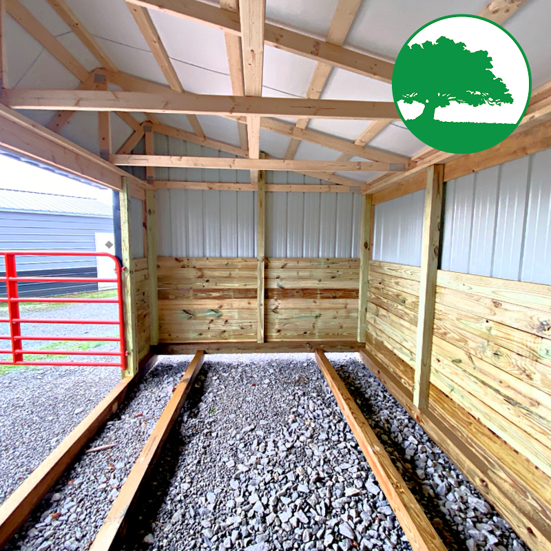 10' x 20' Metal "Animal Shelter w/ Tack Room" - Image 4