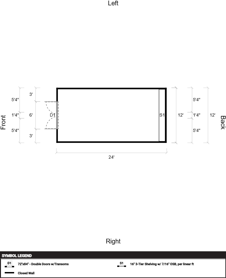 12' x 24' Painted "Utility" - Image 7