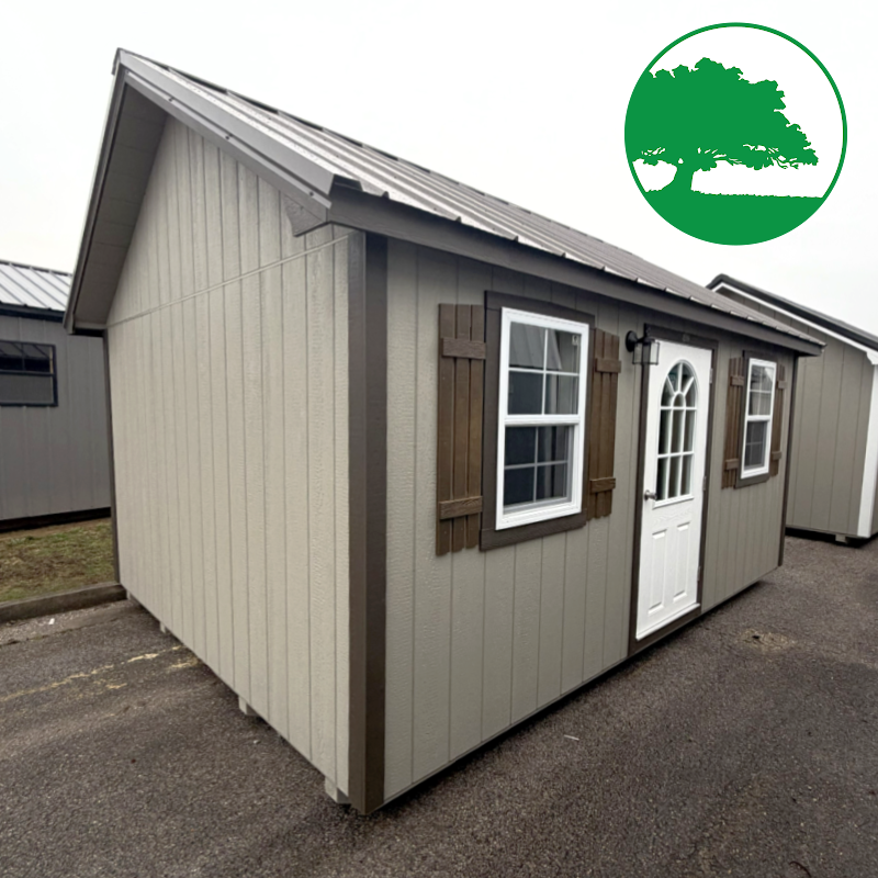 12' x 16' Finished "Lancaster / Side Utility"