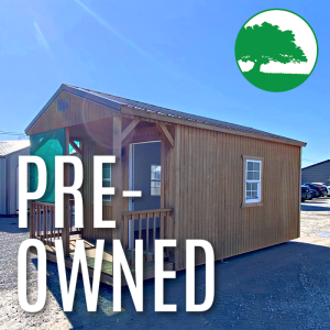 PRE-OWNED 10' x 20' Treated "Cabin w/ Electric"