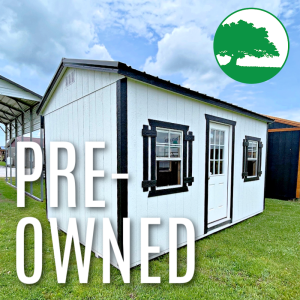PRE-OWNED 10' x 16' Painted "Side Utility / Office"