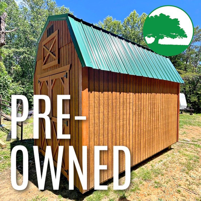 PRE-OWNED 8' x 12' Treated "Lofted Barn"