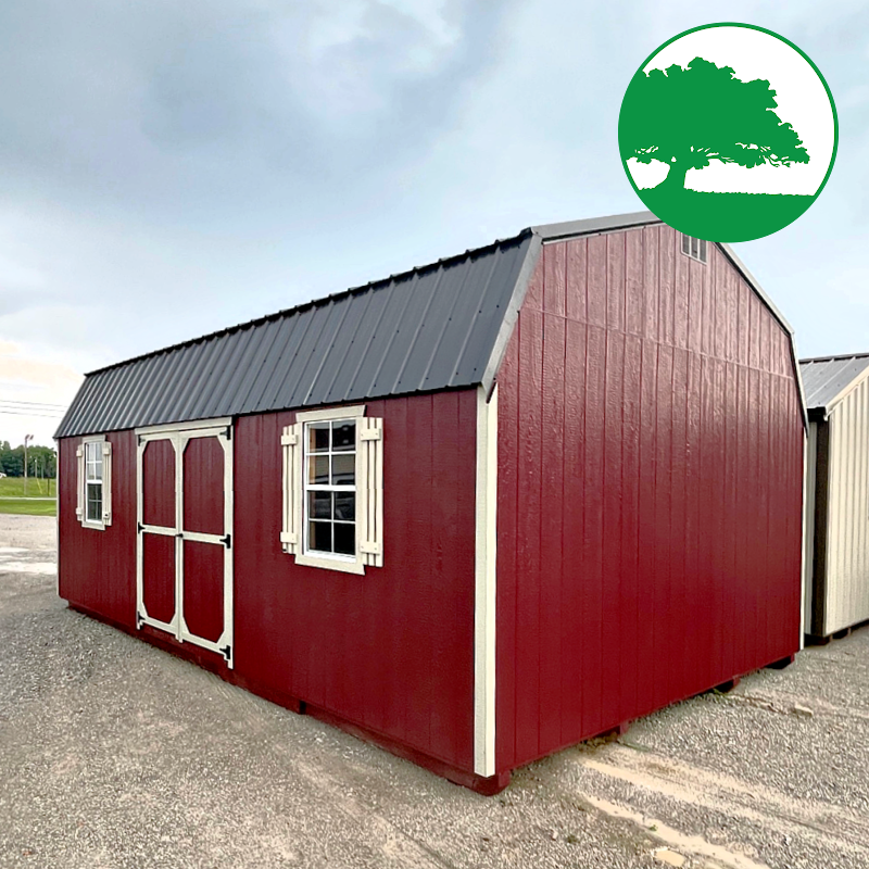 14' x 24' Painted "Side Loft Barn"