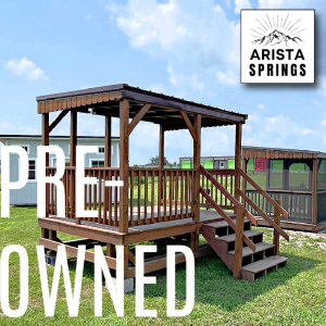 PRE-OWNED 8' x 10' Sunrise "Full Porch"