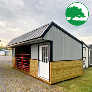 10' x 20' Metal "Animal Shelter w/ Tack Room"